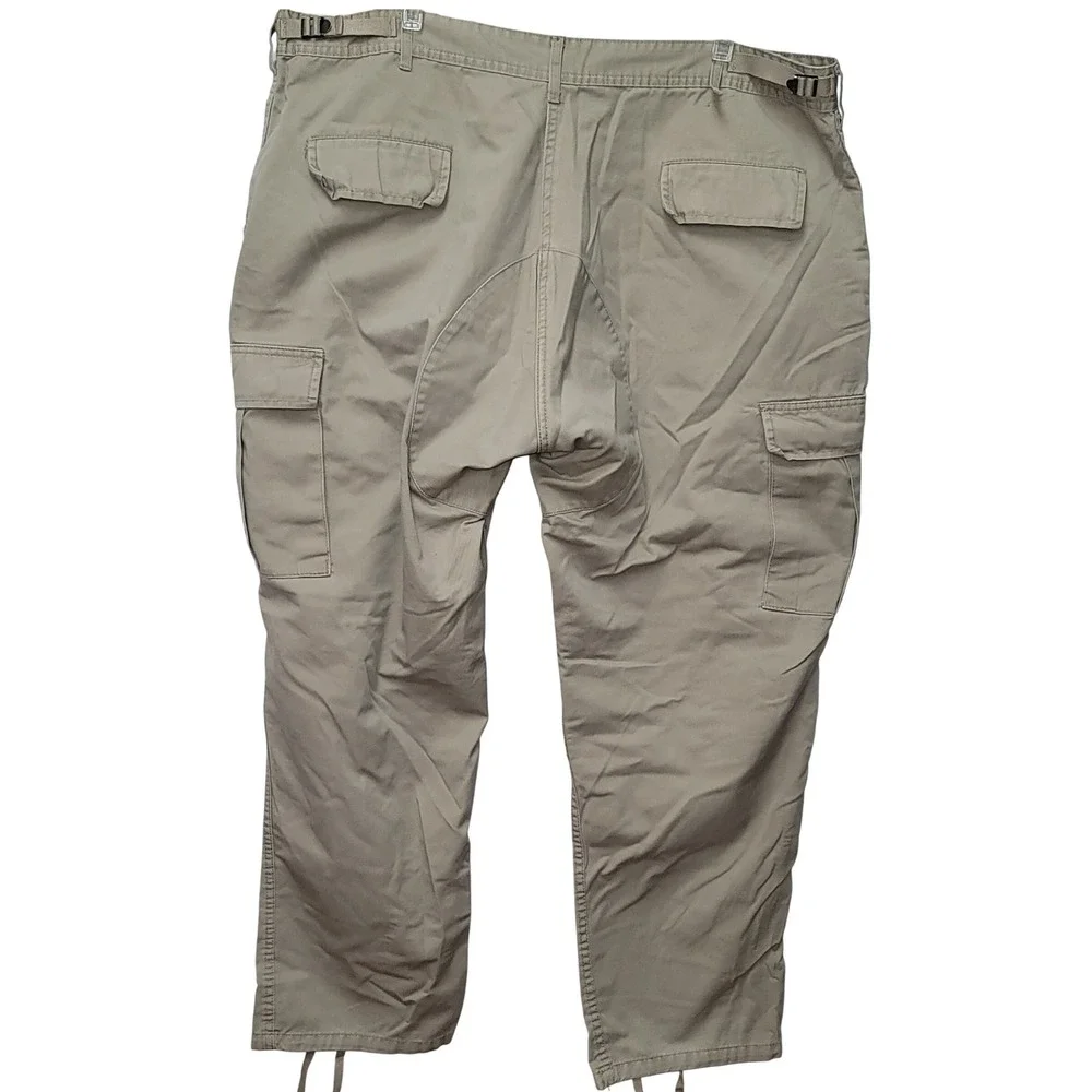 Rothco Battle Men Vintage XL Paratrooper‎ Khaki Military Cargo Pant Y2K Gorpcore